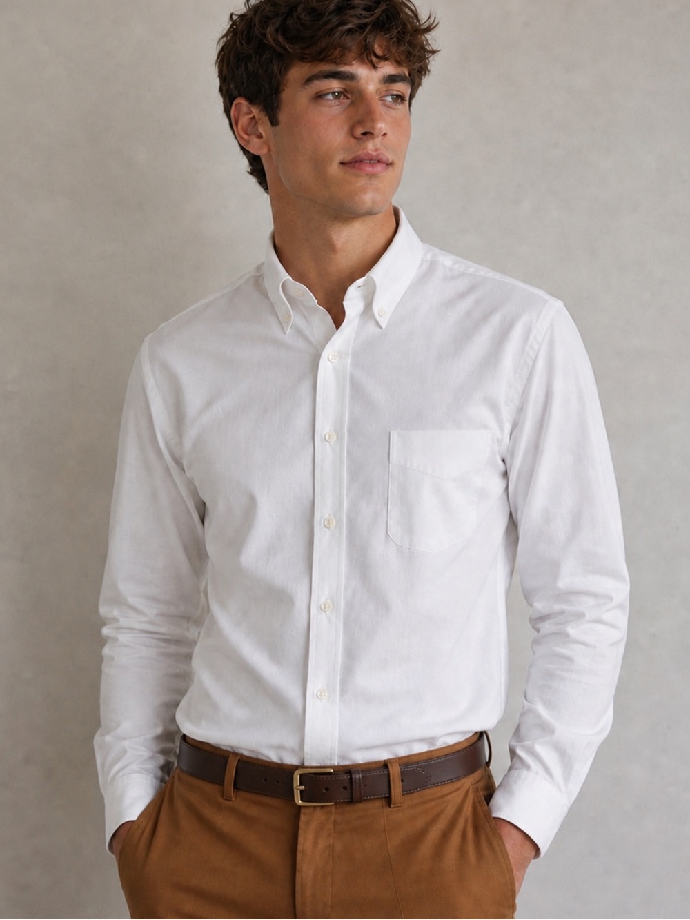 NWT Jos. A. Bank Comfort Stretch Traditional Fit White Dress Shirt (17-35)
